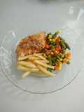 Dori steak with mix vegetables
