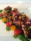 Tuna Steak with a sweet chilli sauce