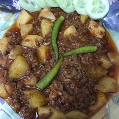 Aloo keema A picture of Aloo keema.