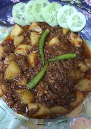 A picture of Aloo keema.