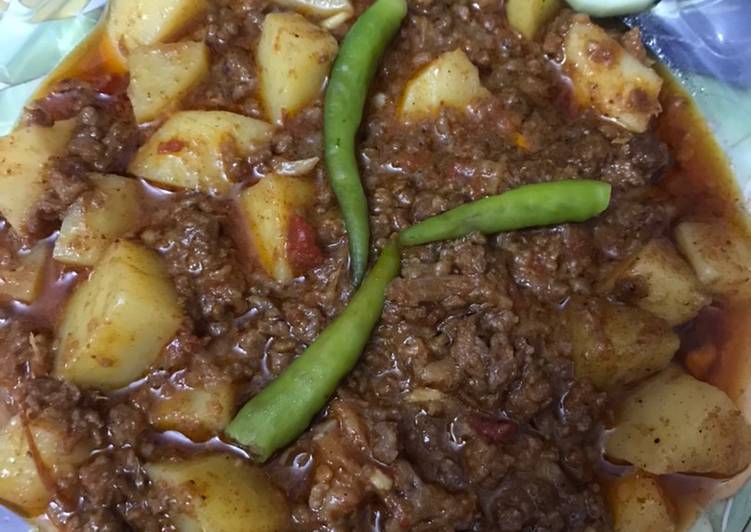 Steps to Prepare Homemade Aloo keema