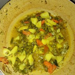 A picture of French beans sabji.