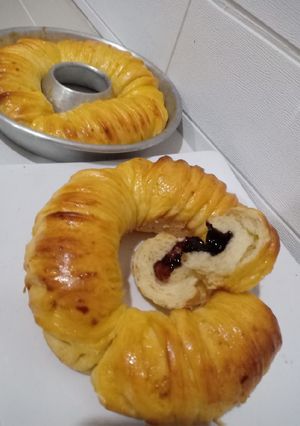 Foto resep Wool Roll Bread No Mixer OTang