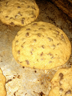 A picture of Chocolate Chip, Peanut Butter Cookies.
