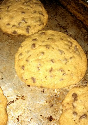 A picture of Chocolate Chip, Peanut Butter Cookies.