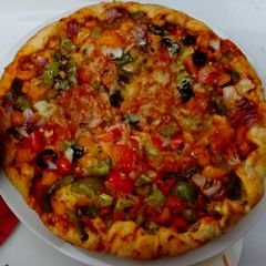 A picture of Vegetable pizza.