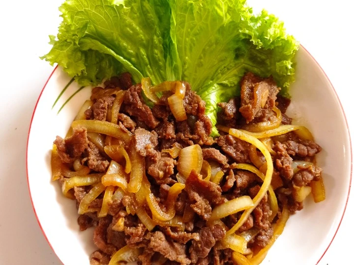 Langkah Gampang Menyiapkan Resep Beef teriyaki rasa HokBen yang Bisa Manjain Lidah