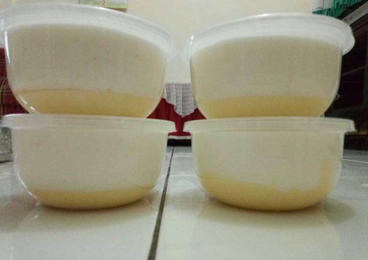 4. Simple Puding Busa Susu Keju