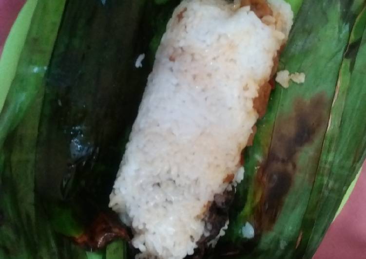 Resep Nasi bakar cumi+udang Anti Gagal