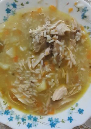 Una foto de Cazuela de pollo con arroz
