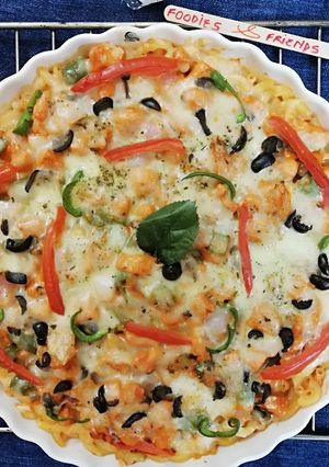 A picture of Pizza pasta.