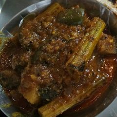 A picture of Smoked baingan bhaji.