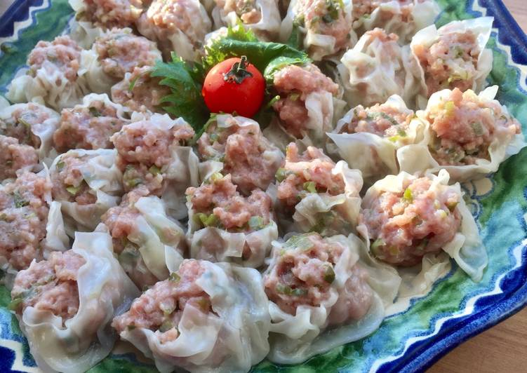 Step-by-Step Guide to Prepare Homemade Shaomai (pork steamed dumplings)