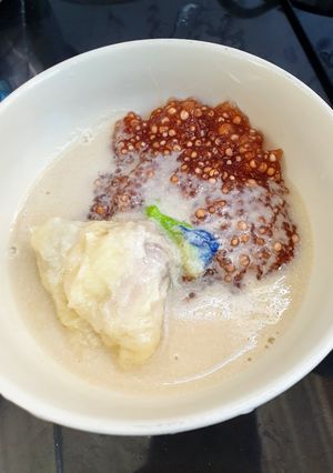 รูปของ สาคูต้น น้ำกะทิทุเรียน