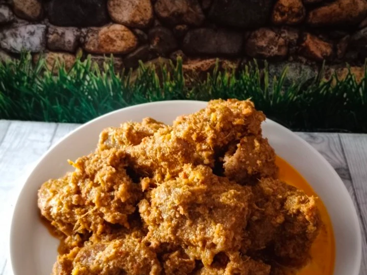 Cara Mudah Menyiapkan Resep 387# Rendang daging yang Bisa Manjain Lidah Anti Ribet, Uenak Banget