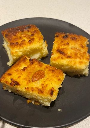 صورة لوصفة بسبوسة كيتو ولا اطيب 😋😋