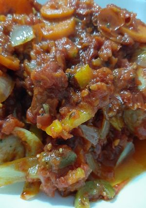 Una foto de Chorizos a la pomarola