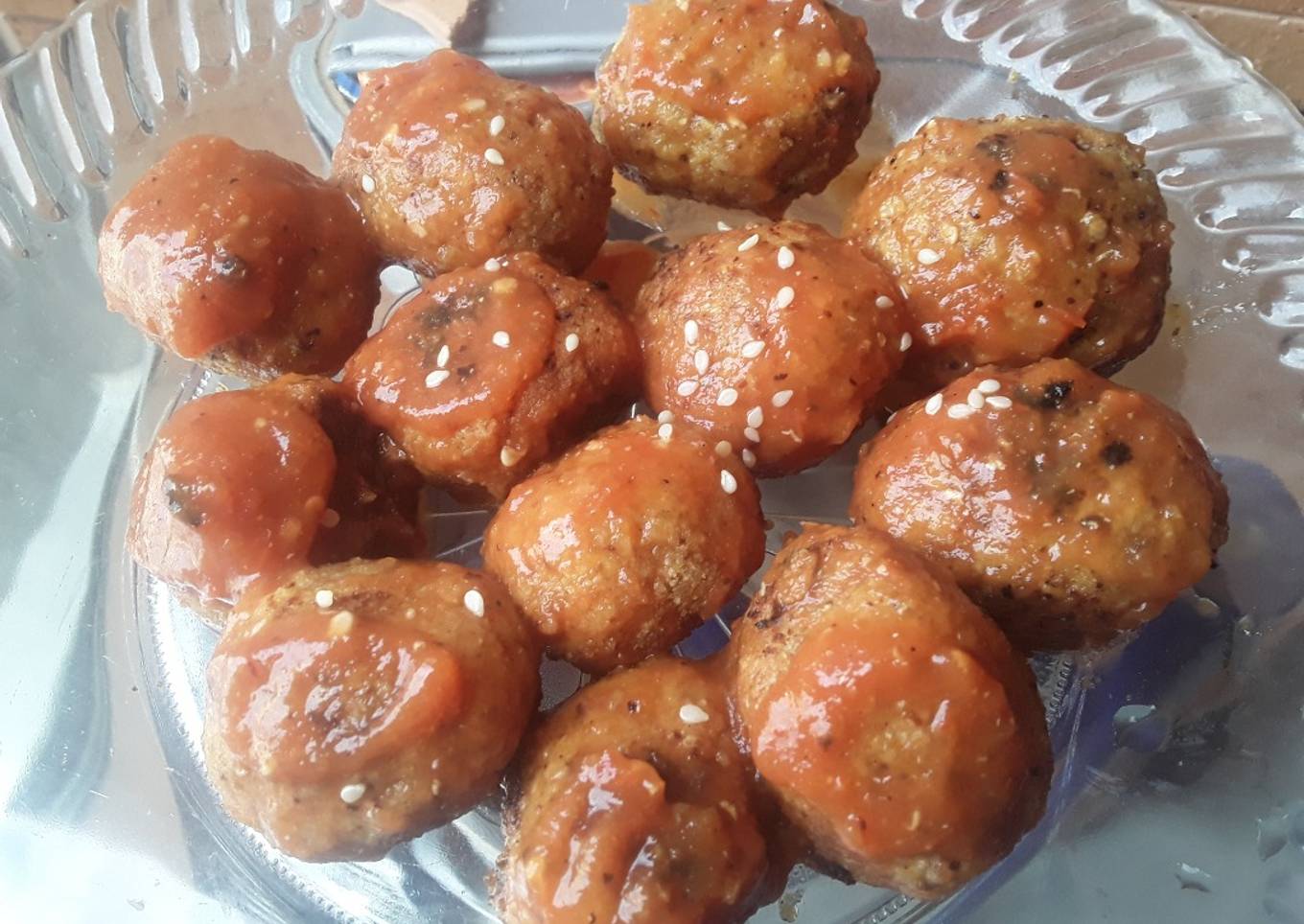 Albóndigas de avena🌾con salsa de tomate🍅