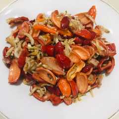 A picture of Tumis Kulit Melinjo Teri.