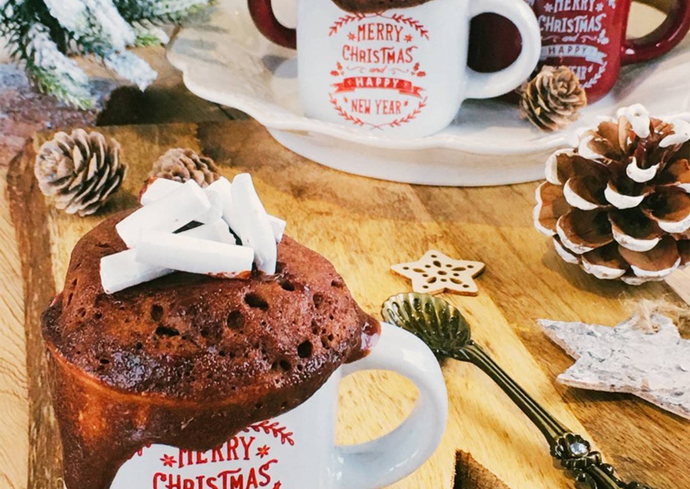 Mug cake de noël