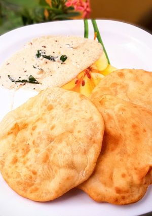 A picture of Mangalore buns/ South Indian buns.
