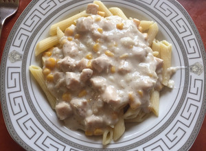 Tejszínes, kukoricás csirkemell recept fotója