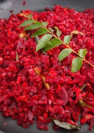 A picture of Beetroot Thoran.
