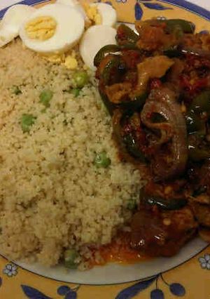 A picture of Couse couse and vegetable.