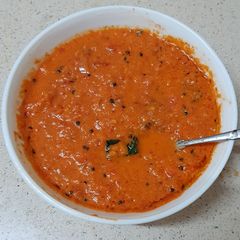 Onion tomato chutney A picture of Onion tomato chutney.