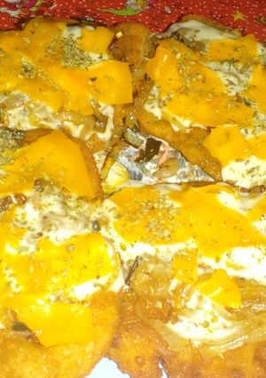 Una foto de Mila de Pollo a la Fugazzeta con doble quesooo 🤤🤤
