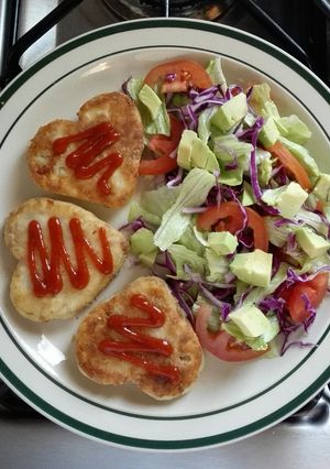 Una foto de Tortitas de papa 💜