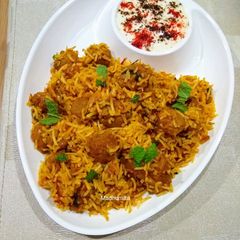 A picture of Soya Chunks Biryani.