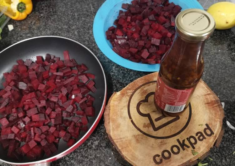 Recipe of Award-winning Beetroot in hot chutney