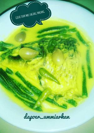 Foto resep Gulai ikan mas kacang panjang