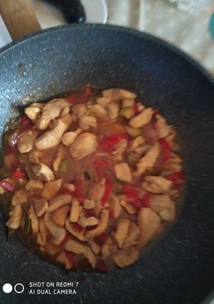 Foto principal de Pollo con verduras asiático 😋