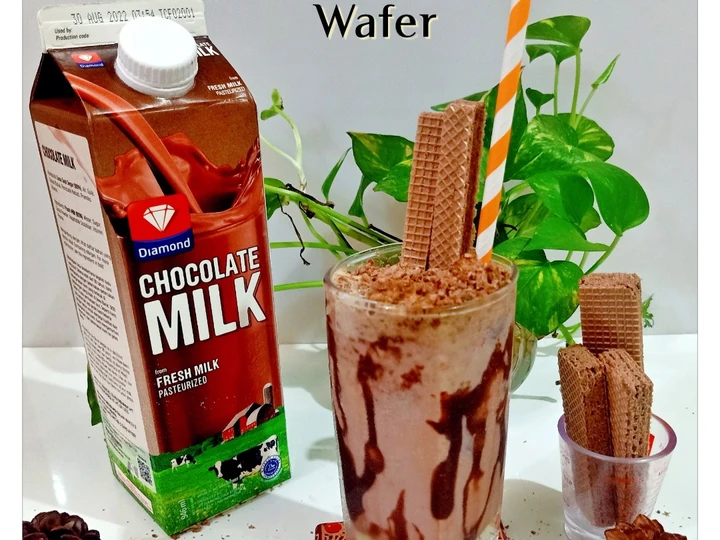 Cara Mudah Membikin Resep Iced Chocolate Milk Wafer yang Lezat Sekali Anti Ribet, Uenak Banget