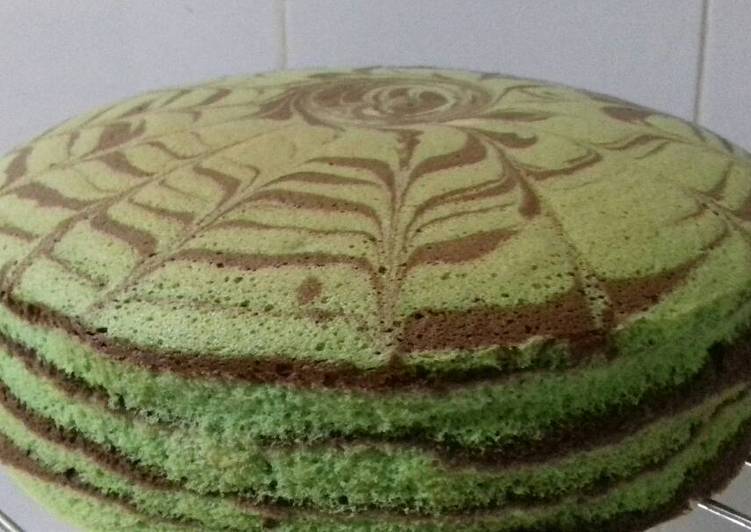 Ogura zebra pandan coklat putih telur