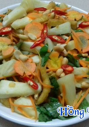 Hình của món Gỏi Sake Chay.