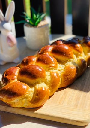Húsvéti foszlós fonott kalács recept fotója