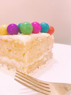 A picture of White coconut cake.