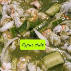 A picture of Agua Chile - shrimp in chile.