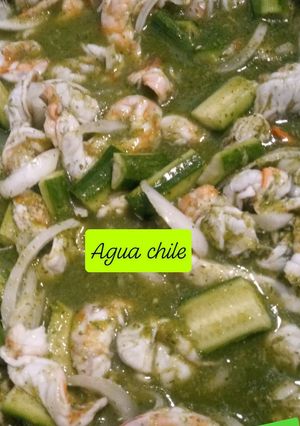A picture of Agua Chile - shrimp in chile.