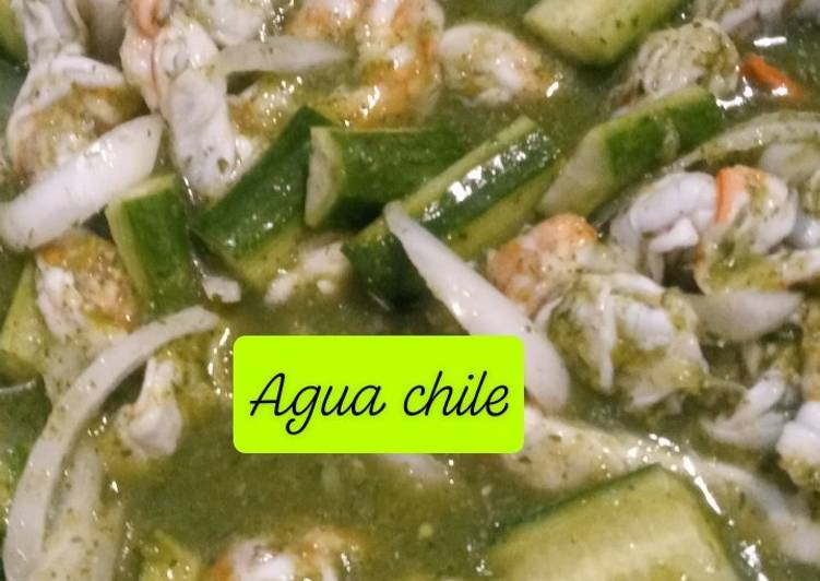 Step By Step Guide to Make Speedy Agua Chile - shrimp in chile