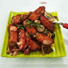A picture of Chinese Chilli Idli.
