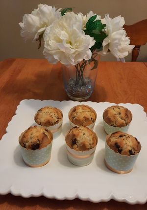 A picture of Chocolate chip coconut muffins.