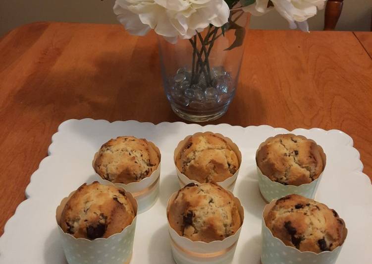 Recipe of Quick Chocolate chip coconut muffins