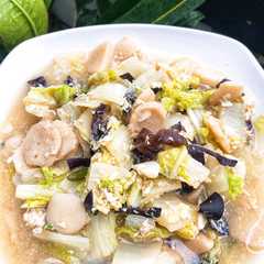 Sayur Sawi Putih Jamur Bakso-レシピのメイン写真