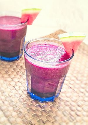 Une photo de Smoothie pastèque-cerise