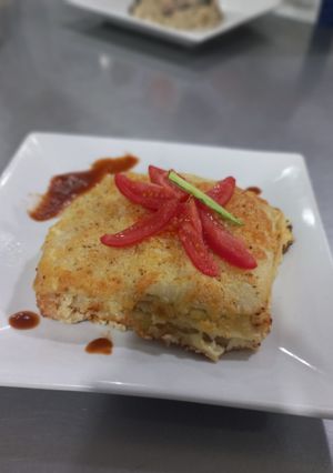 Una foto de Lasagna de pollo