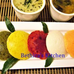 Yummy Colourful Idlis A picture of Yummy Colourful Idlis.
